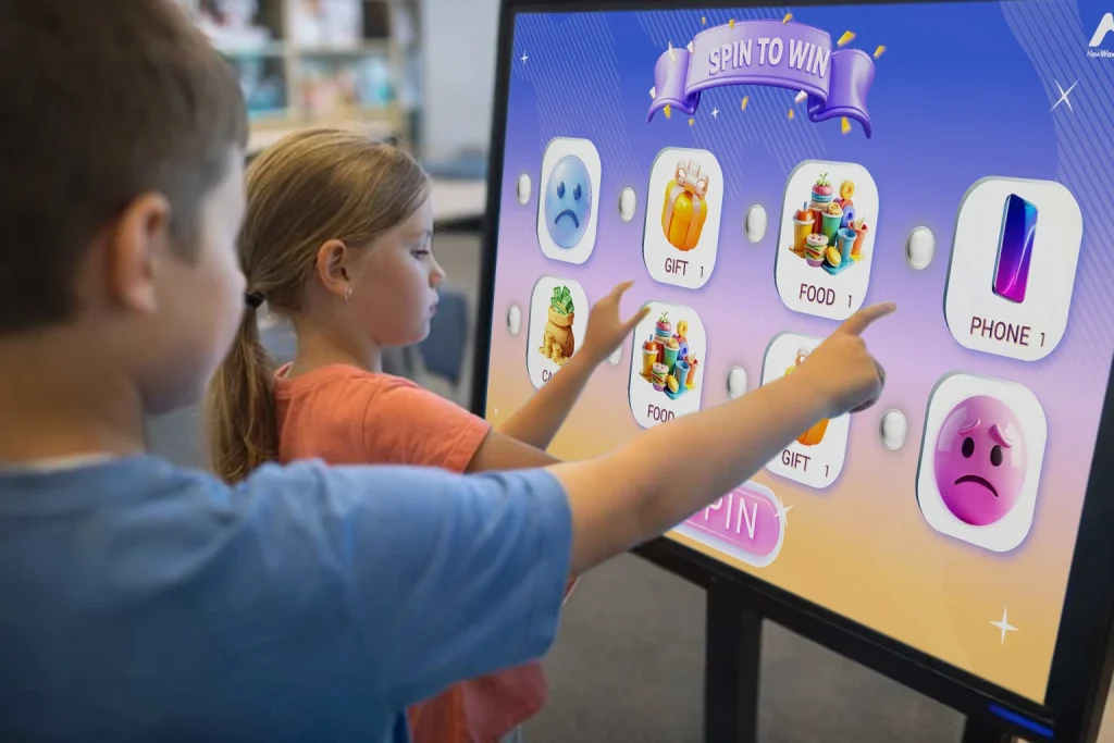 touch interactive display for public engagement